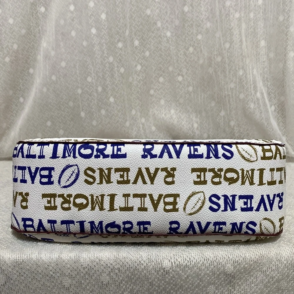 Dooney & Bourke Baltimore Ravens Doodle Small Kiley Hobo - Picture 11 of 16